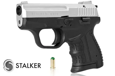 Pistolet hukowy alarmowo sygnałowy STALKER M906 BAS kal. .22 Long Blank (6 mm) Matowy Chrom (M906MCHR-BAS) - widok 2