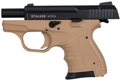 Pistolet hukowy alarmowo sygnałowy STALKER M906 BAS kal. .22 Long Blank (6 mm) FDE TAN (M906FDE-BAS) - widok 2