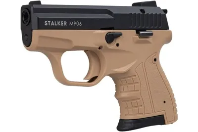Pistolet hukowy alarmowo sygnałowy STALKER M906 BAS kal. .22 Long Blank (6 mm) FDE TAN (M906FDE-BAS)