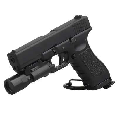 Brelok do kluczy replika Glocka 17 z latarką - widok 2