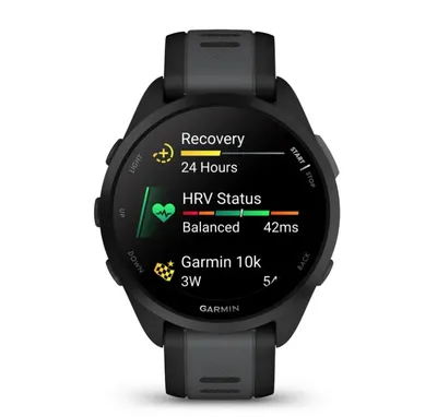 Smartwatch GARMIN Forerunner 165 Black / Slate Grey 43 mm - widok 4