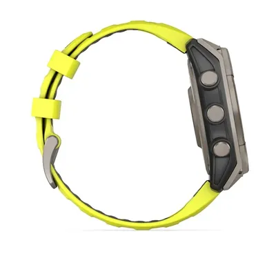 Zegarek Garmin Fenix 8 Solar Sapphire Żółty - widok 5