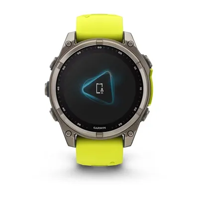 Zegarek Garmin Fenix 8 Solar Sapphire Żółty - widok 6