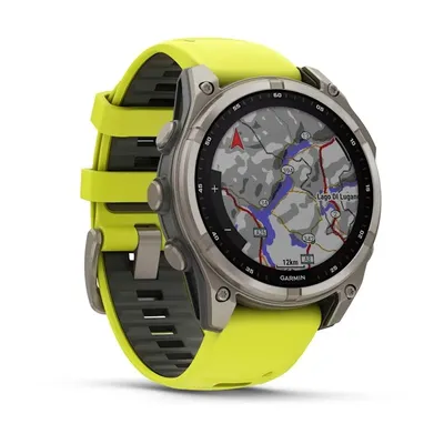 Zegarek Garmin Fenix 8 Solar Sapphire Żółty - widok 3