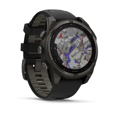 Zegarek Garmin Fenix 8 Solar Sapphire Titanium Carbon Grey - widok 7
