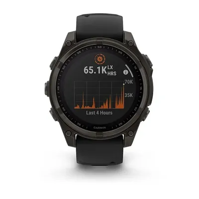 Zegarek Garmin Fenix 8 Solar Sapphire Titanium Carbon Grey - widok 6