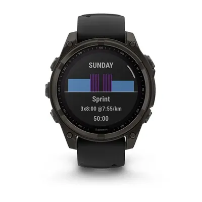 Zegarek Garmin Fenix 8 Solar Sapphire Titanium Carbon Grey - widok 8