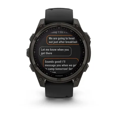 Zegarek Garmin Fenix 8 Solar Sapphire Titanium Carbon Grey - widok 5