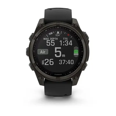 Zegarek Garmin Fenix 8 Solar Sapphire Titanium Carbon Grey - widok 3