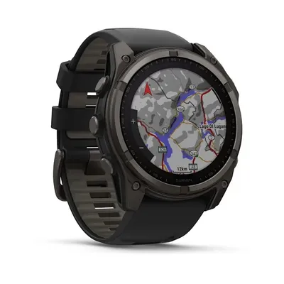 Zegarek Garmin Fenix 8 Solar Sapphire Titanium Carbon Grey DLC Black - widok 2
