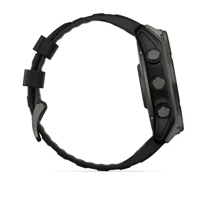 Zegarek Garmin Fenix 8 Solar Sapphire Titanium Carbon Grey DLC Black - widok 4