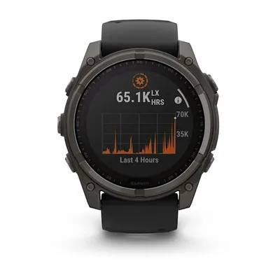Zegarek Garmin Fenix 8 Solar Sapphire Titanium Carbon Grey DLC Black - widok 8