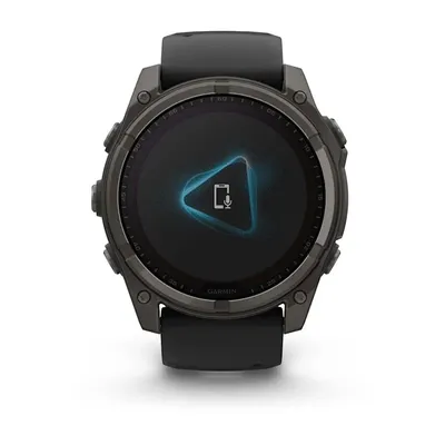 Zegarek Garmin Fenix 8 Solar Sapphire Titanium Carbon Grey DLC Black - widok 5