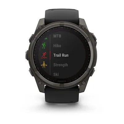 Zegarek Garmin Fenix 8 Solar Sapphire Titanium Carbon Grey DLC Black - widok 6
