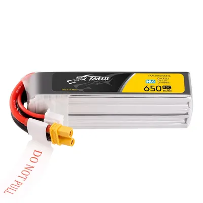 Akumulator LiHV Tattu 650mAh 4S 15.2V 95C Lipo Battery Long Pack