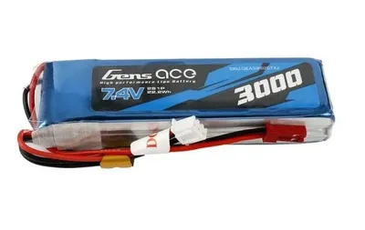 Akumulator LiPo Gens Ace 3000mAh 7.4V 1C 2S1P Taranis X9D