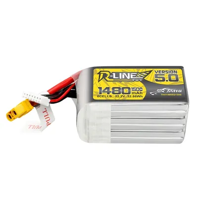 Akumulator Tattu R-Line 5.0 1480mAh 22.2V 150C 6S1P XT60