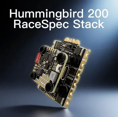 NewBeeDrone Hummingbird 200 RaceSpec Stack 20x20mm – ELRS FC + 80A AM32 ESC