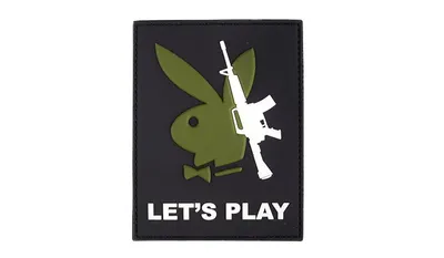 Naszywka 3D - Playboy Gun / Let's Play - 444130-7208 - 101 Inc.
