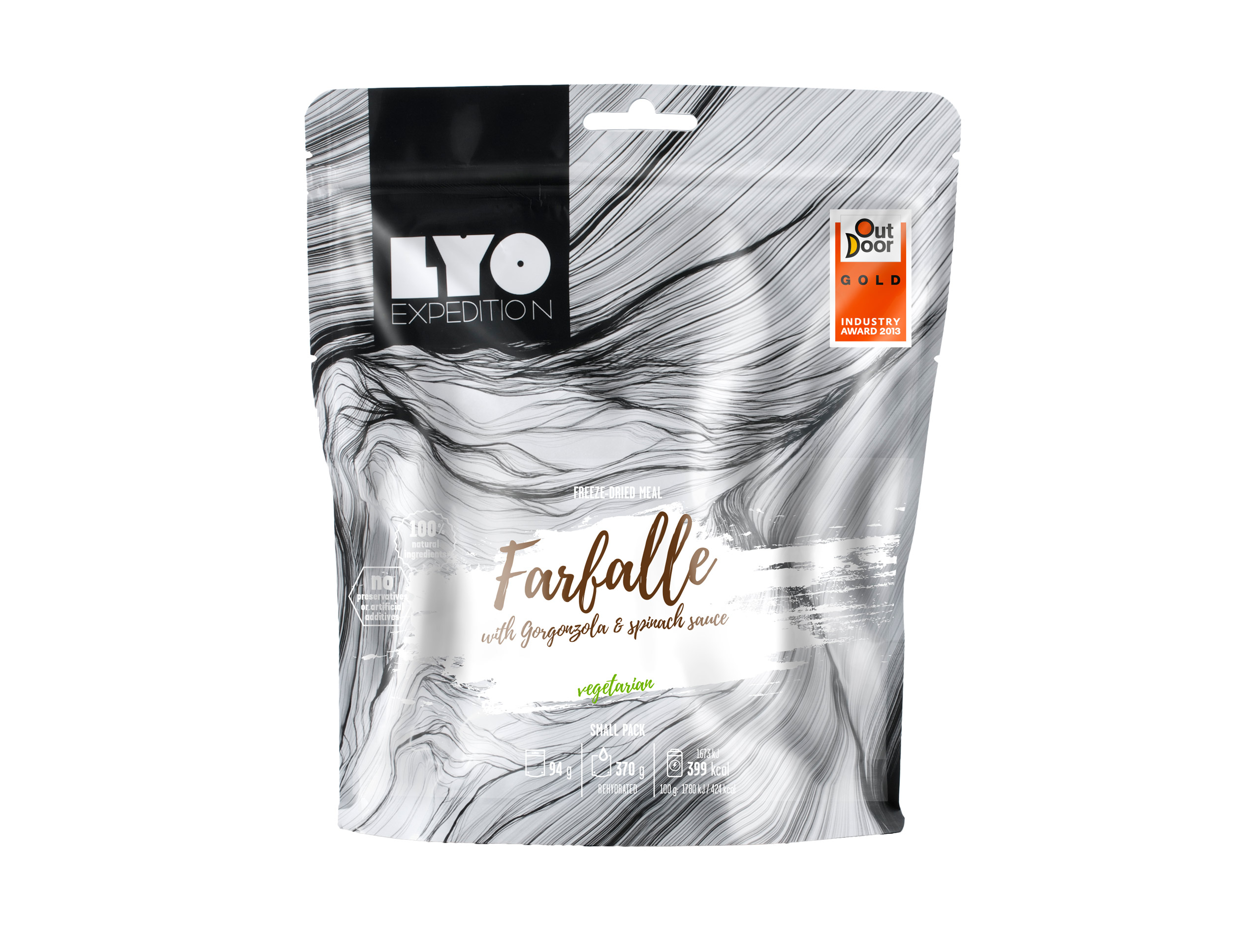 Żywność liofilizowana LyoFood Farfalle szpinakowo - serowe 500 g (KE-D11T-1A2)